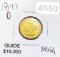 1847-D $2.50 Gold Quarter Eagle UNCIRCULATED