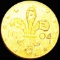 1904 Louisiana Gold 1/4th Dollar CLOSELY UNC