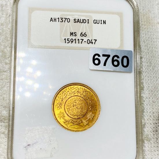 1370 Suidi Gold Guin NGC - MS66