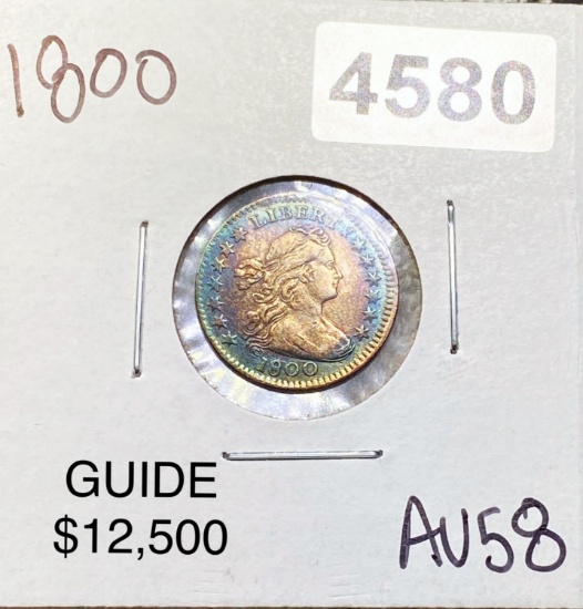 1800 Draped Bust Dime CHOICE AU