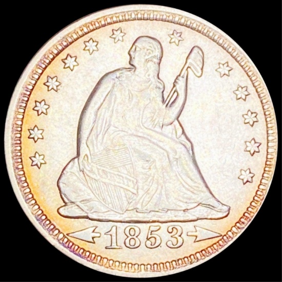 1853-O Seated Liberty Quarter UNCIRCULATED