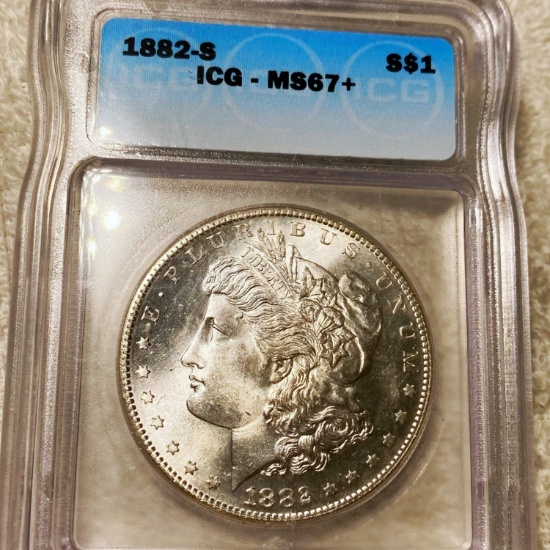 1882-S Morgan Silver Dollar ICG - MS67+