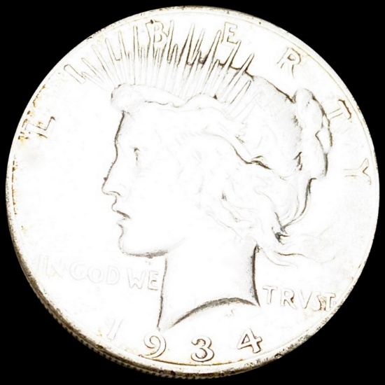 1934-S Silver Peace Dollar LIGHTLY CIRCULATED