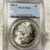 1881-S Morgan Silver Dollar PCGS - MS62