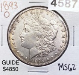 1893-O Morgan Silver Dollar UNCIRCULATED