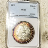 1897-O Morgan Silver Dollar NNC - MS62