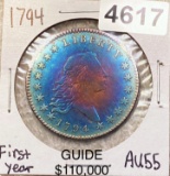 1794 Flowing Hair Half Dollar CHOICE AU