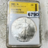 2003-W Silver Eagle SGS - MS70