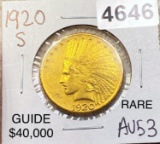 1920-S $10 Gold Eagle CHOICE AU