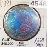 1881-S Morgan Silver Dollar SUPERB GEM BU DMPL