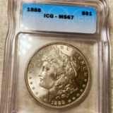 1888 Morgan Silver Dollar ICG - MS67