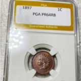 1897 Indian Head Penny PGA - PR 64 RB