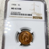 1906 Indian Head Penny NGC - MS 63 RB