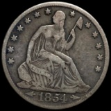 1854-O Seated Half Dollar LIGHT CIRC
