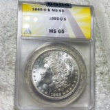 1885-O Morgan Silver Dollar ANACS - MS65