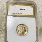 1918 Buffalo Head Nickel PCI - MS63