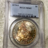 1878-S Morgan Silver Dollar PCGS - MS65