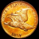 1857 Flying Eagle Cent GEM PROOF