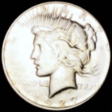 1927-D Silver Peace Dollar ABOUT UNC