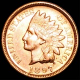 1897 Indian Head Penny UNC RED