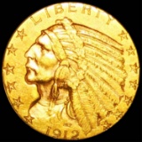 1912 $5 Gold Half Eagle CLOSELY UNC