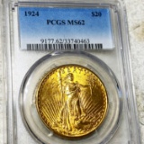 1924 $20 Gold Double Eagle PCGS - MS62