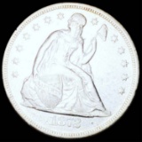 1872 Seated Silver Dollar NEARLY UNCIRCULATED