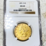 1895 $10 Gold Eagle NGC - MS60