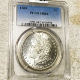 1880 Morgan Silver Dollar PCGS - MS64