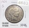 1901-S Barber Half Dollar LIGHT CIRC