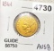 1861 $3 Gold Piece CHOICE AU