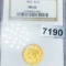 1853 $2.50 Gold Quarter Eagle NGC - MS61