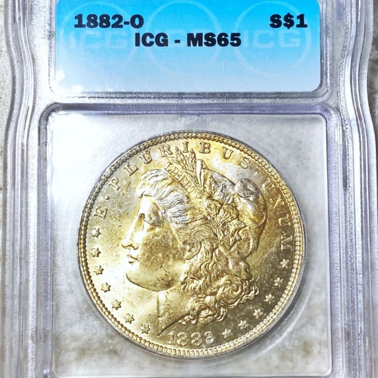 1882-O Morgan Silver Dollar ICG - MS65