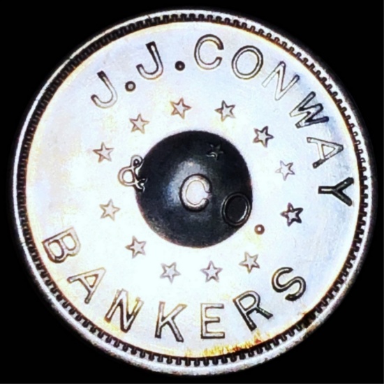 JJ Conway & Co Bankers Pikes Peak 5 Cents RESTRIKE