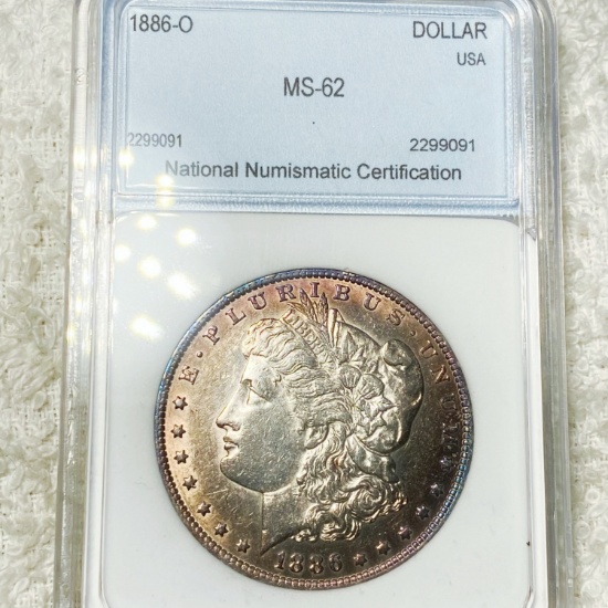1886-O Morgan Silver Dollar NNC - MS62