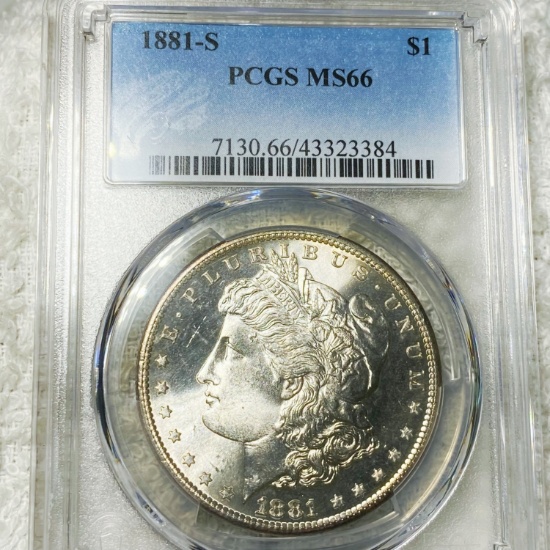 1881-S Morgan Silver Dollar PCGS - MS66