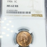 1906 Indian Head Penny NGC - MS 62 RB