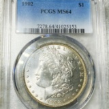 1902 Morgan Silver Dollar PCGS - MS64