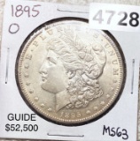 1895-O Morgan Silver Dollar CHOICE BU