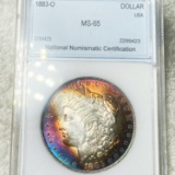 1883-O Morgan Silver Dollar NNC - MS65