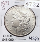 1892-S Morgan Silver Dollar UNCIRCULATED