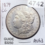 1879-CC Morgan Silver Dollar CHOICE AU