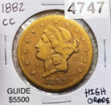 1882-CC $20 Gold Double Eagle HIGH GRADE