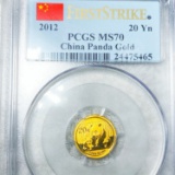 2012 Chinese Gold 20 Yuan PCGS - MS70