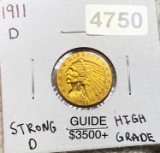 1911-D $2.50 