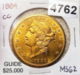 1889-CC $20 Gold Double Eagle UNCIRCULATED