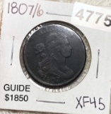 1807/6 Draped Bust Large Cent LIGHT CIRC