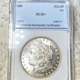 1884 Morgan Silver Dollar NNC - MS65+