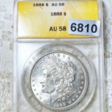 1888 Morgan Silver Dollar ANACS - AU58