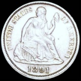 1891 Seated Liberty Dime UNCIRCULATED